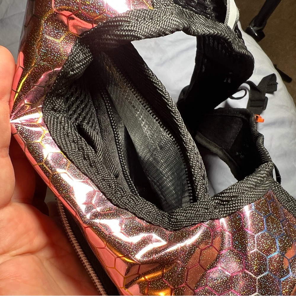 Pink Chrome Water Bladder Backpack - image 3